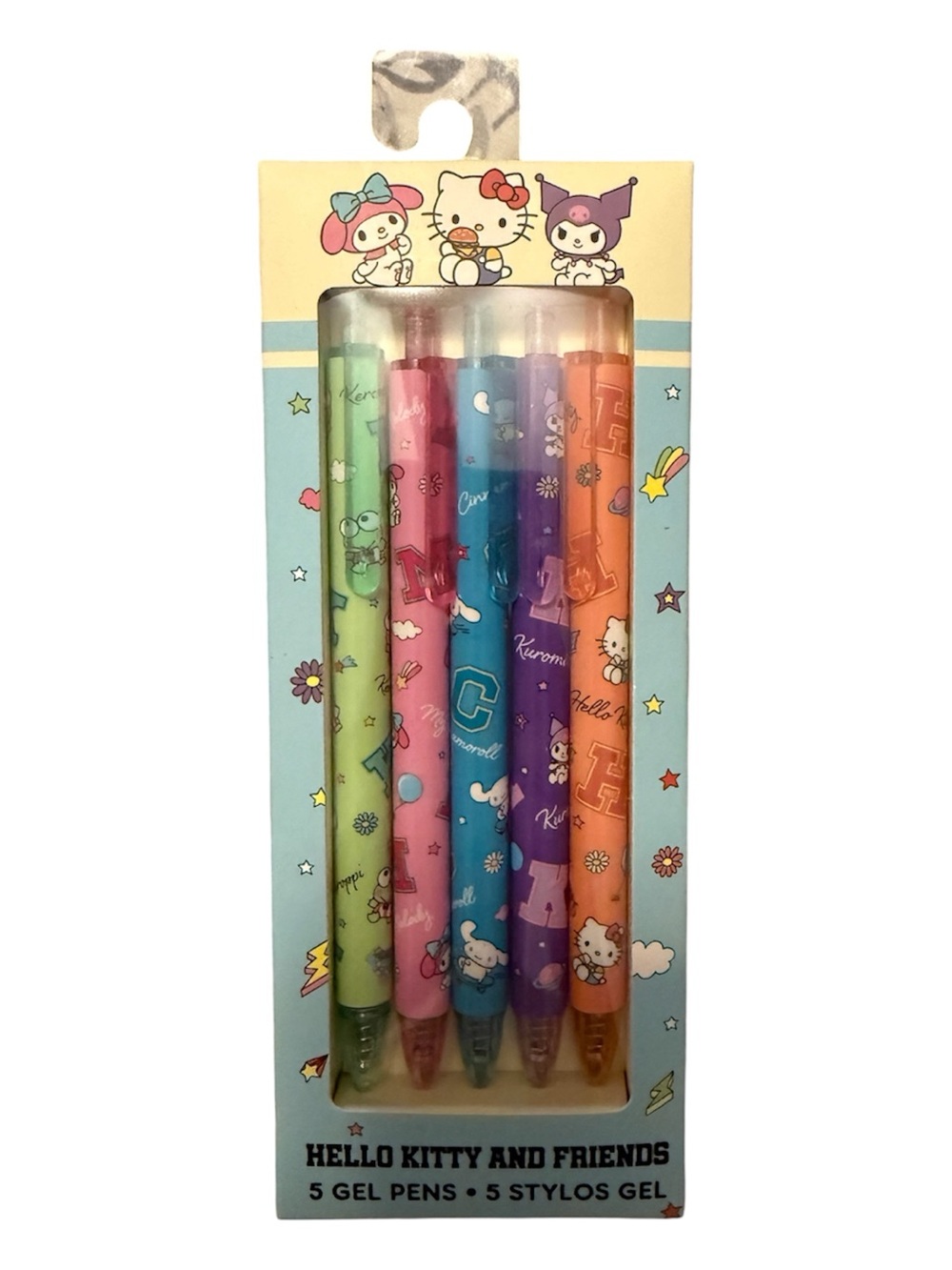 Sanrio Hello Kitty and Friends Gel Pen Set - Green Pink Blue Purple Orange